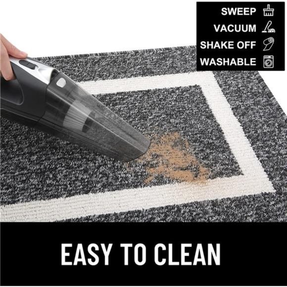 Indoor Door Mat, 32x20, Non-Slip Absorbent Resist Dirt Entrance Mat, Washable - Picture 2 of 6